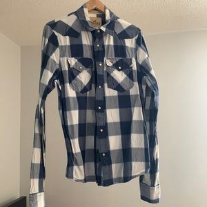 Hollister button up causal mens large